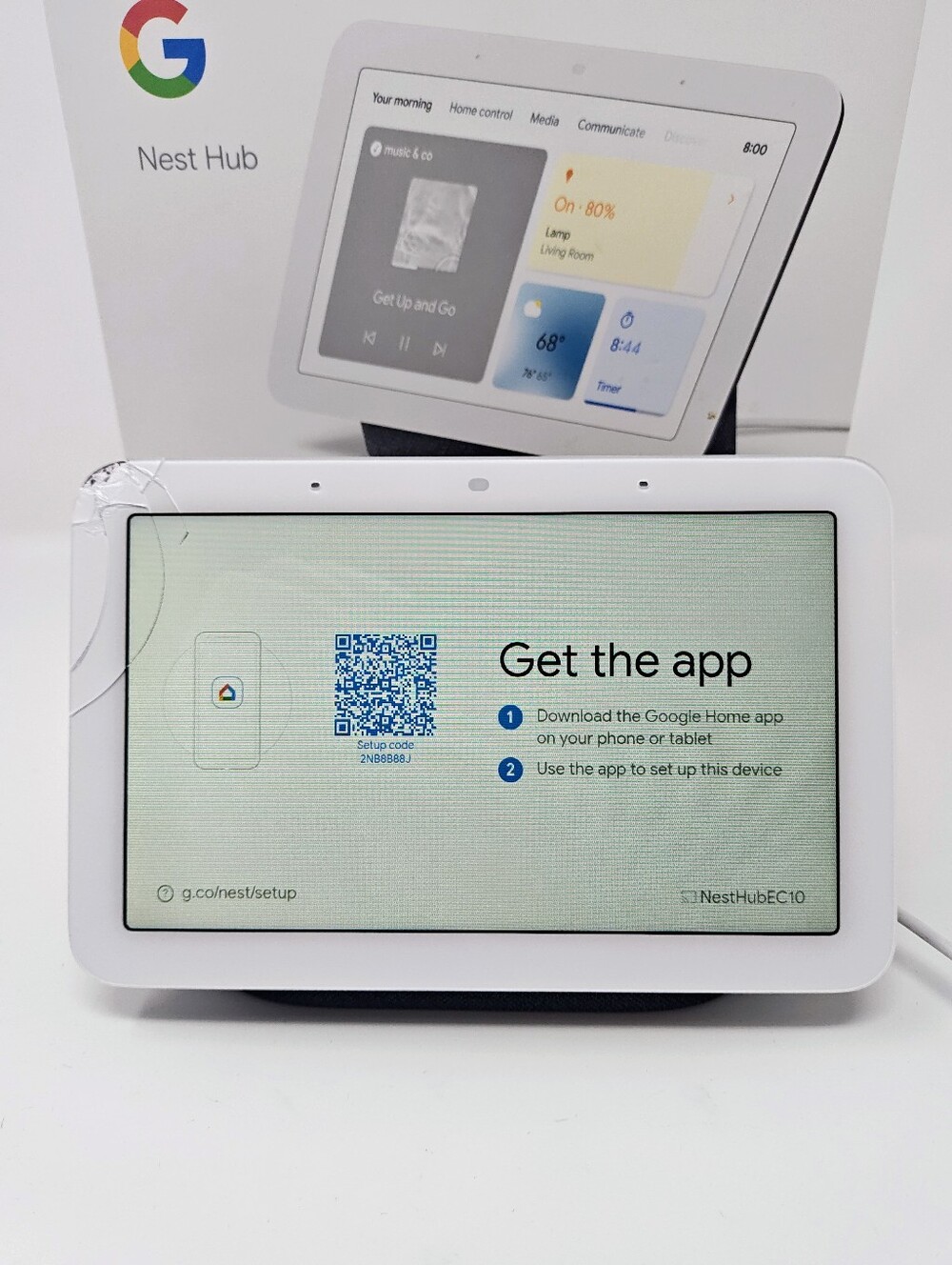 Google Nest Hub 2nd Gen. 7" Smart Display. Charcoal